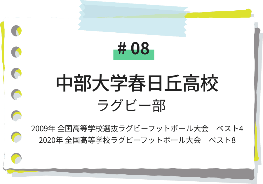中部大学春日丘高等学校 ラグビー部