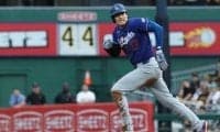 大谷がベンチスタート 前日に途中交代