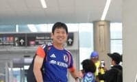森保一監督ら日本代表 ヒューストン出国