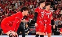 バレー男子親善試合 ブラジルが先取