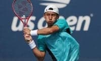 島袋将 逆転負けで全米OP初戦敗退