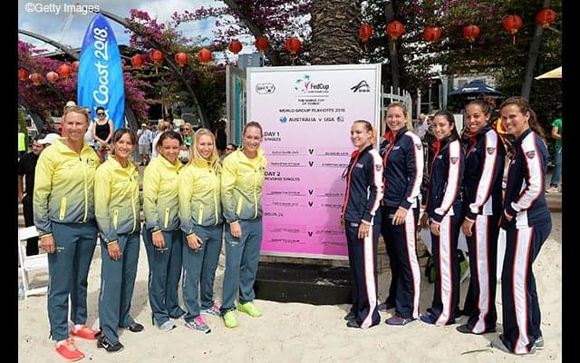  初日はガブリロワ対キーズとストーサー対マクヘイル [フェド杯ワールドグループ・プレーオフ] 