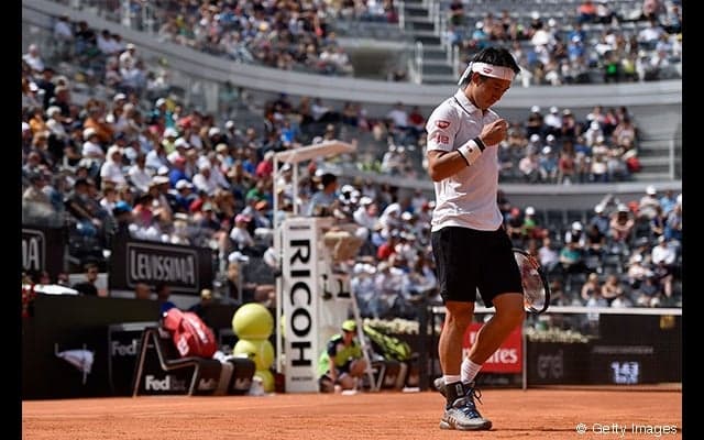  錦織は体調不良も、トロイツキを下して3回戦へ [BNLイタリア国際] 