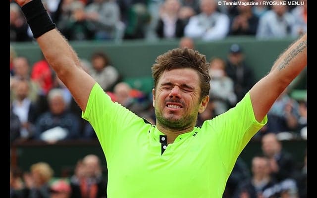  前年覇者のワウリンカが、脅威を切り抜け生還 [全仏オープン] 