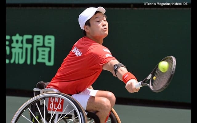  国枝が復帰戦のシングルスで勝利[第31回車いすテニス世界国別選手権] 