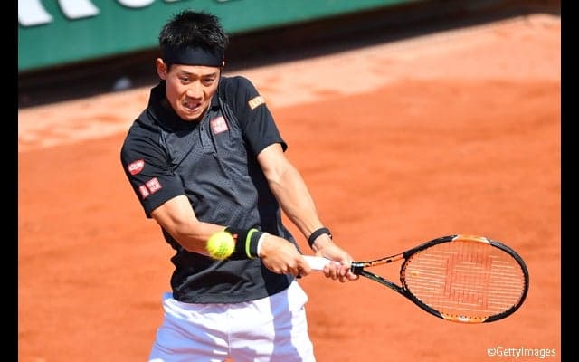  錦織がクズネツォフから2セット連取で3回戦進出に王手 [全仏オープン] 