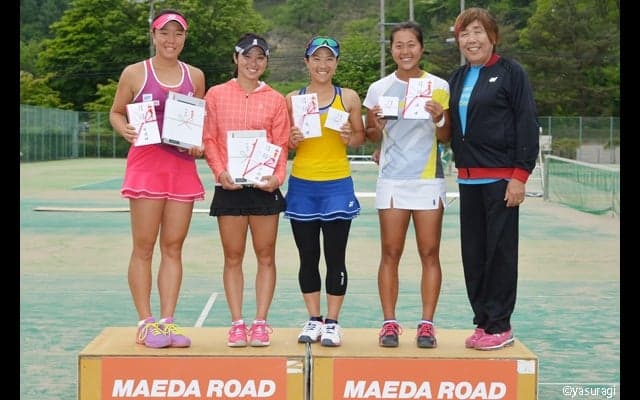  藤原里華が高畑寿弥との初コンビでダブルス2連覇 [軽井沢国際女子] 