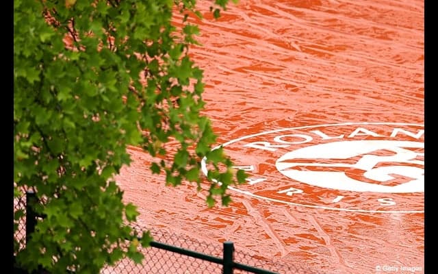  錦織対ガスケの4回戦は雨天中断 [全仏オープン] 