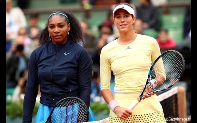  セレナ対ムグルッサの女子決勝、第1セットは7-5でムグルッサ [全仏オープン] 