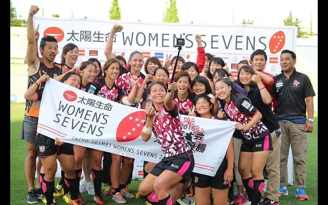 歓喜の初優勝。Rugirl-7、太陽生命ウィメンズセブンズ東京大会を制す 