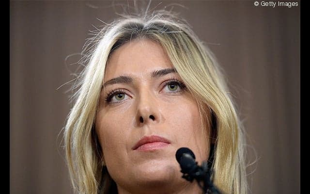  薬物使用でシャラポワに2年の活動停止処分 