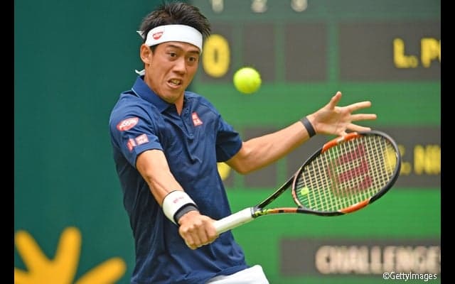  錦織が初対戦のプイユを下して芝シーズンを白星スタート [ゲリー・ウェバー・オープン] 