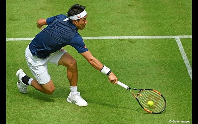  錦織が芝の初戦をクリア [ゲリー・ウェバー・オープン] 