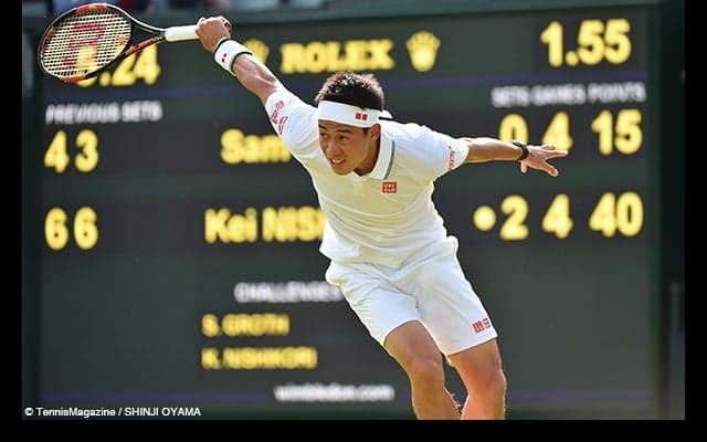  錦織は初戦でグロスを破るも、ケガの不安を残す [ウィンブルドン] 