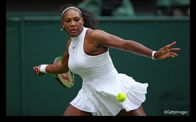  前年女王のセレナがストレート勝利で初戦を突破 [ウィンブルドン] 