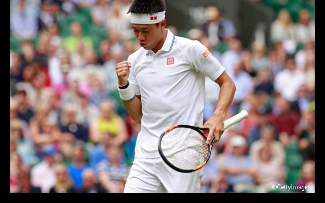  錦織がベネトーから第2セットを奪い、セットカウント1-1 [ウィンブルドン] 