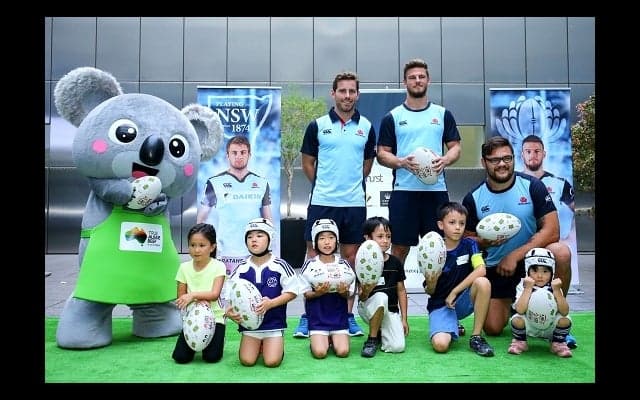  ワラターズ、来日2日目は日本の暑さとラグビー熱を体験。 