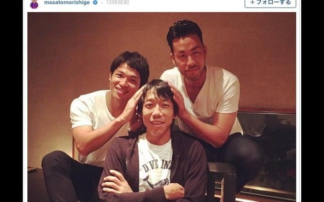 中村憲剛＆森重真人＆吉田麻也が「家族会」開催…長老から「御利益」求める