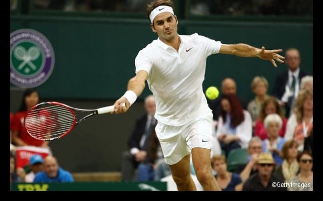  フェデラーが3試合連続ストレート勝利で男子の16強一番乗り [ウィンブルドン] 