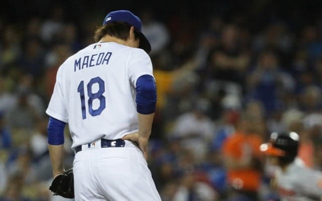 前田健太、ピンチの連続で5回もたず6敗目　4失点でKO、ド軍は連勝止まる