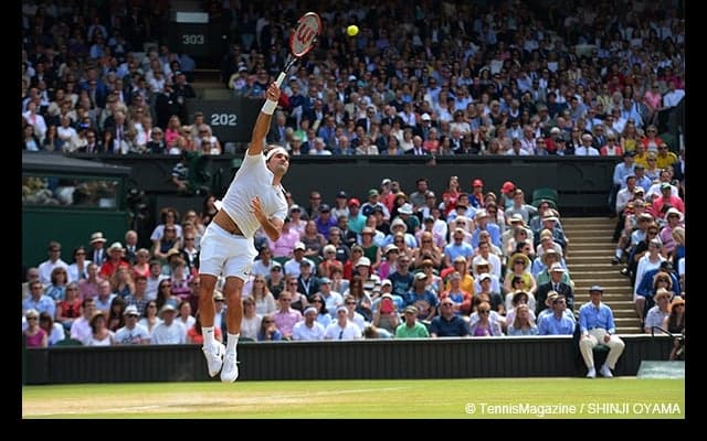  マッチポイント3本をしのいだフェデラー、あらためて見せた世界屈指のセカンドサービス力 [ウィンブルドン] 
