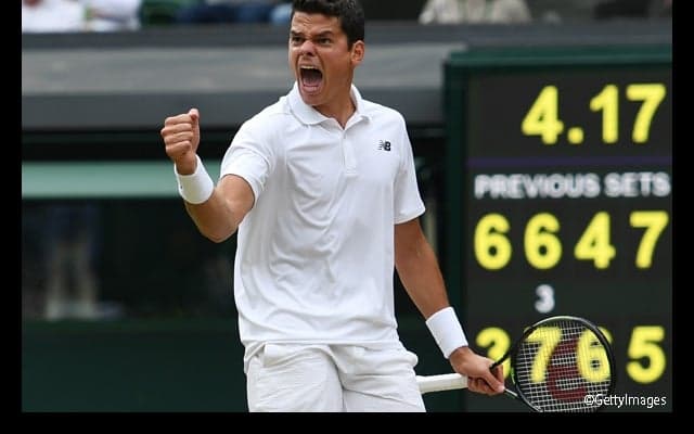  ラオニッチがフルセットでフェデラーを倒してグランドスラム初制覇に王手 [ウィンブルドン] 