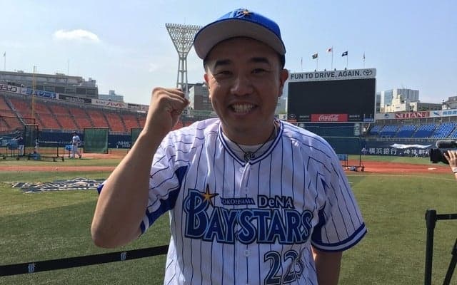 インパルス・堤下敦、ショールームのDeNA中継に登場