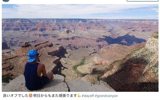 競泳・瀬戸大也、米高地合宿中…休日は「グランドキャニオン」でリフレッシュ