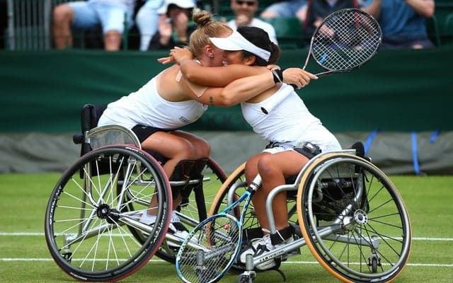 ウィンブルドン・車いすテニスの部女子ダブルス、上地結衣が3連覇…リオパラリンピックにも意欲