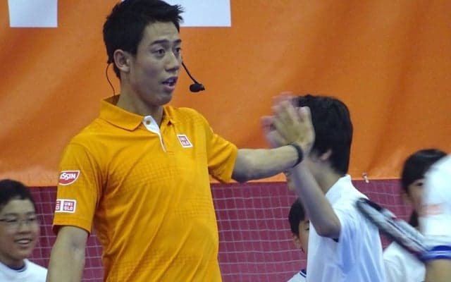 錦織圭、ハイタッチした小学生の「もう手を洗わない」発言に苦笑い「洗ってください」