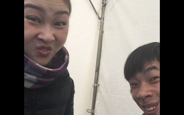 織田信成＆村上佳菜子の変顔炸裂！「冗談は顔だけにして」