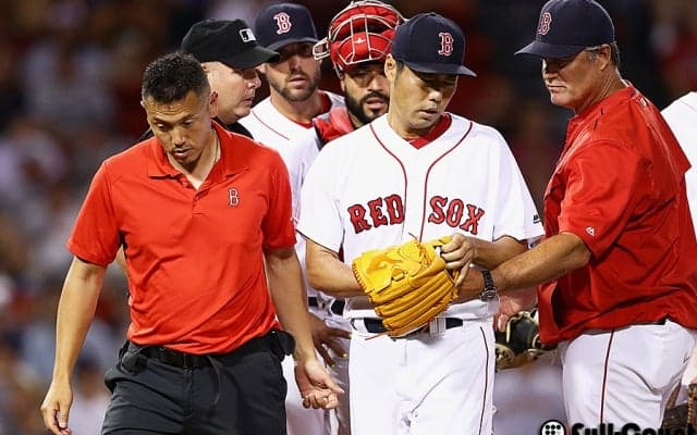 【米国はこう見ている】緊急降板の上原浩治「胸筋の違和感」と指揮官、20日に詳細検査予定