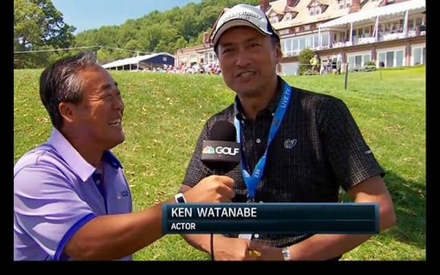 俳優・渡辺謙が松山の練習に密着　復調へのエールも