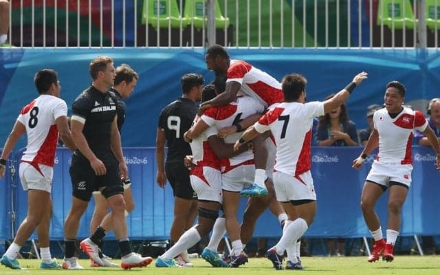 【リオ2016】男子7人制ラグビー、日本がニュージーランドを破る