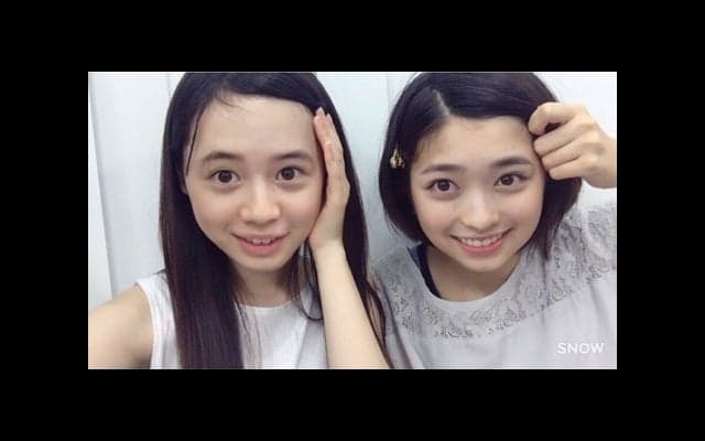 まいんちゃんこと福原遥、桜田ひよりと顔交換アプリでクイズ出題