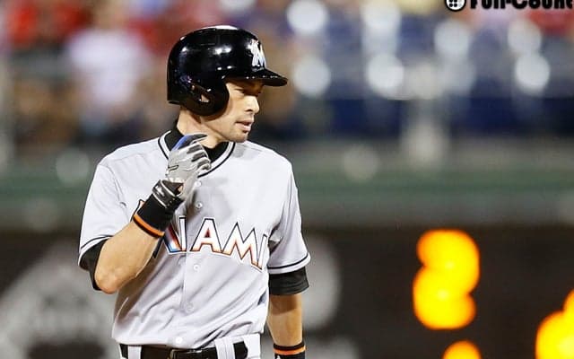 イチローが右翼二塁打、メジャー通算3008安打で歴代単独28位に浮上