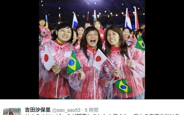 吉田沙保里「笑顔で日本に帰ります」…登坂絵莉＆土性沙羅と笑顔のスリーショット