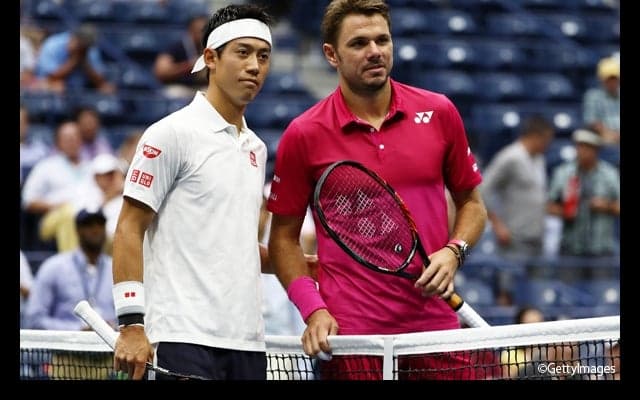  2年ぶりの決勝に向け、錦織がワウリンカから第1セットを先取 [全米オープン] 