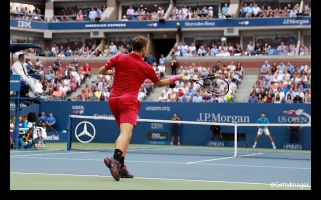  ワウリンカがジョコビッチから第2セットを奪い、セットカウント1-1に  [全米オープン] 