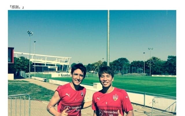 サッカー日本代表の浅野拓磨、ブログ開始…細貝萌との2ショット