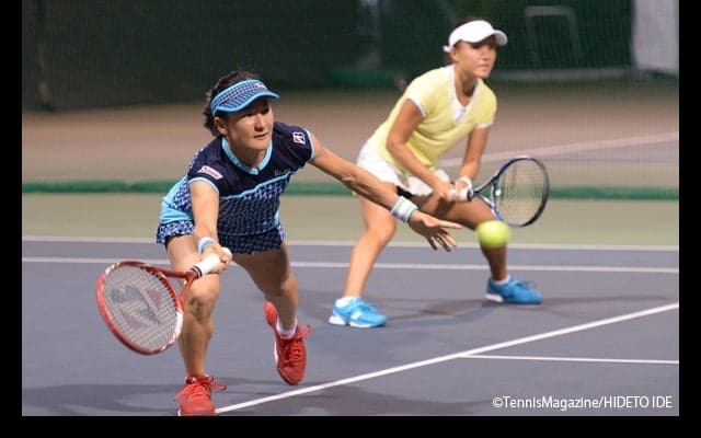  本戦4日目、奈良くるみが8強入り、穂積絵莉／加藤未唯と青山修子／二宮真琴は準決勝進出 [JAPAN WOMEN'S OPEN] 