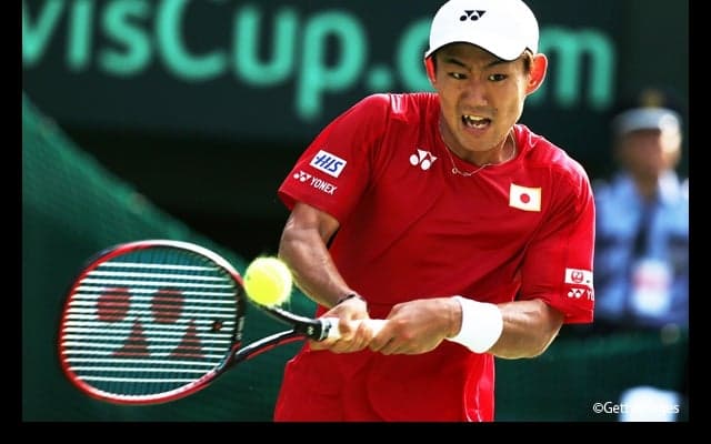  西岡良仁がデ杯初勝利、日本が初日2勝でワールドグループ残留に王手 [デ杯ワールドグループ・プレーオフ 日本対ウクライナ] 