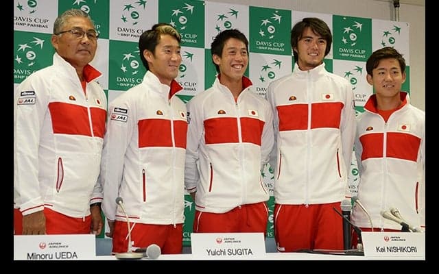  日本はシングルスにダニエル太郎、西岡を起用、ダブルスは錦織／杉田 [デ杯日本対ウクライナ] 