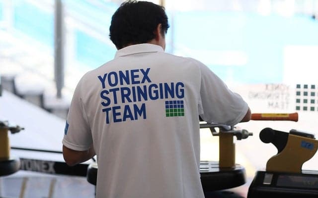 ヨネックス、テニス9大会にストリンギングチームを派遣