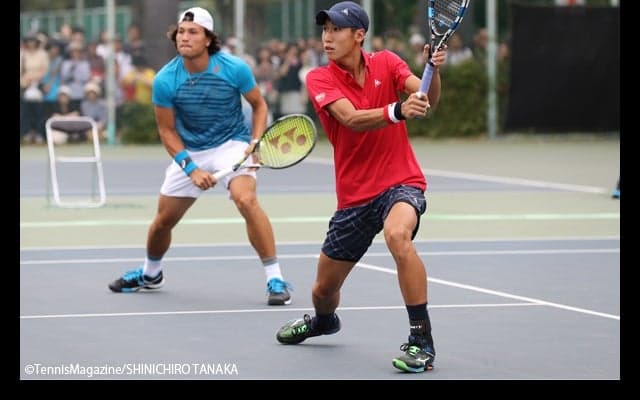  サンティラン晶と綿貫陽介のダブルスはベルディヒ／ステパネクに敗れる [楽天ジャパンオープン] 