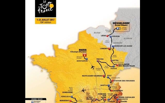 2017ツール・ド・フランスのコース発表…フランスの5大山系を縦走