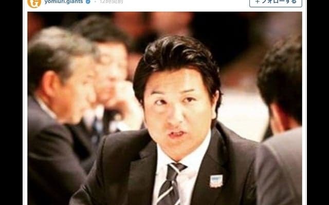 巨人・高橋由伸監督、ドラフト会議に出席…ファン「男前ですね～」