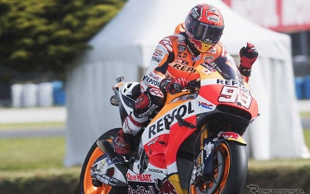 【MotoGP 第16戦オーストラリア】マルケスが通算65回目のポールポジション、ロッシとロレンソは後方に沈む