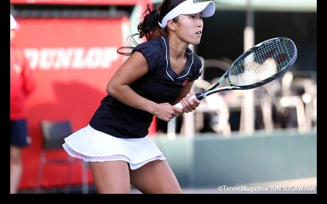  昨年女王の桑田寛子は手こずりながらも初戦突破「一つひとつ、目の前の試合を」 [第91回 三菱 全日本テニス選手権] 
