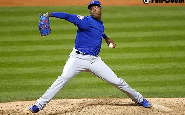 剛腕チャップマン、“WS史上最速”の体感速度169キロ計測「フェアじゃない」